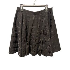 Vineyard Vines Black Pleated Plaid Mini Skirt Size 2